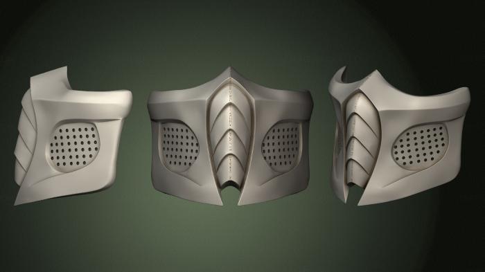 Mask (MS_0515) 3D model for CNC machine